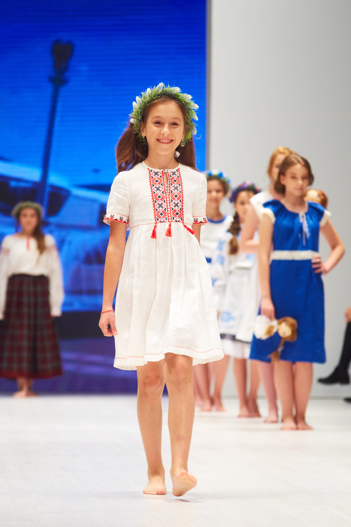 children in fashion show.